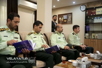 دیدار فرمانده حفاظت از شخصیت‌ها و دژبان فراجا با دکتر ولایتی