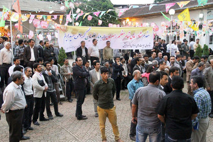 سخنرانی در مسجد جامع ساری